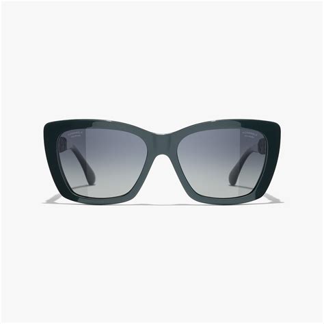 Sunglasses: Butterfly Sunglasses, acetate Green — Fashion